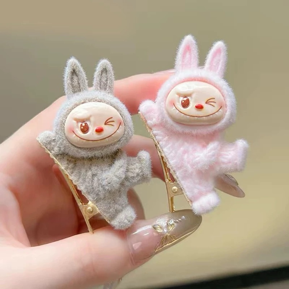 3 PCs Handmade Labubu Hairpins-Cute Bunny Hair Clips Set-Great Gifts for Girls - Picture 6 of 16